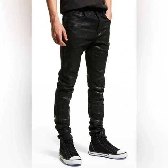 Purple Brand Jeans Purple Brand Mens Waxed Skinny Jeans Size